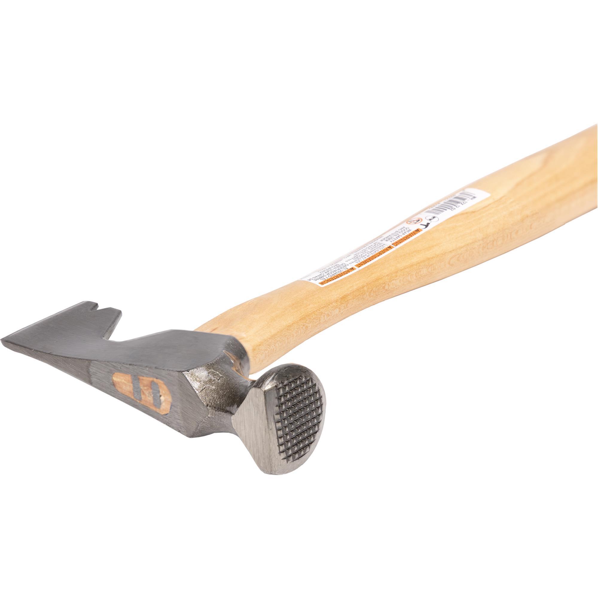 Wal-Board Drywall Hammer — 12 Oz., Hardwood Handle, Nail Puller, Checkered Head, Model# 002-002